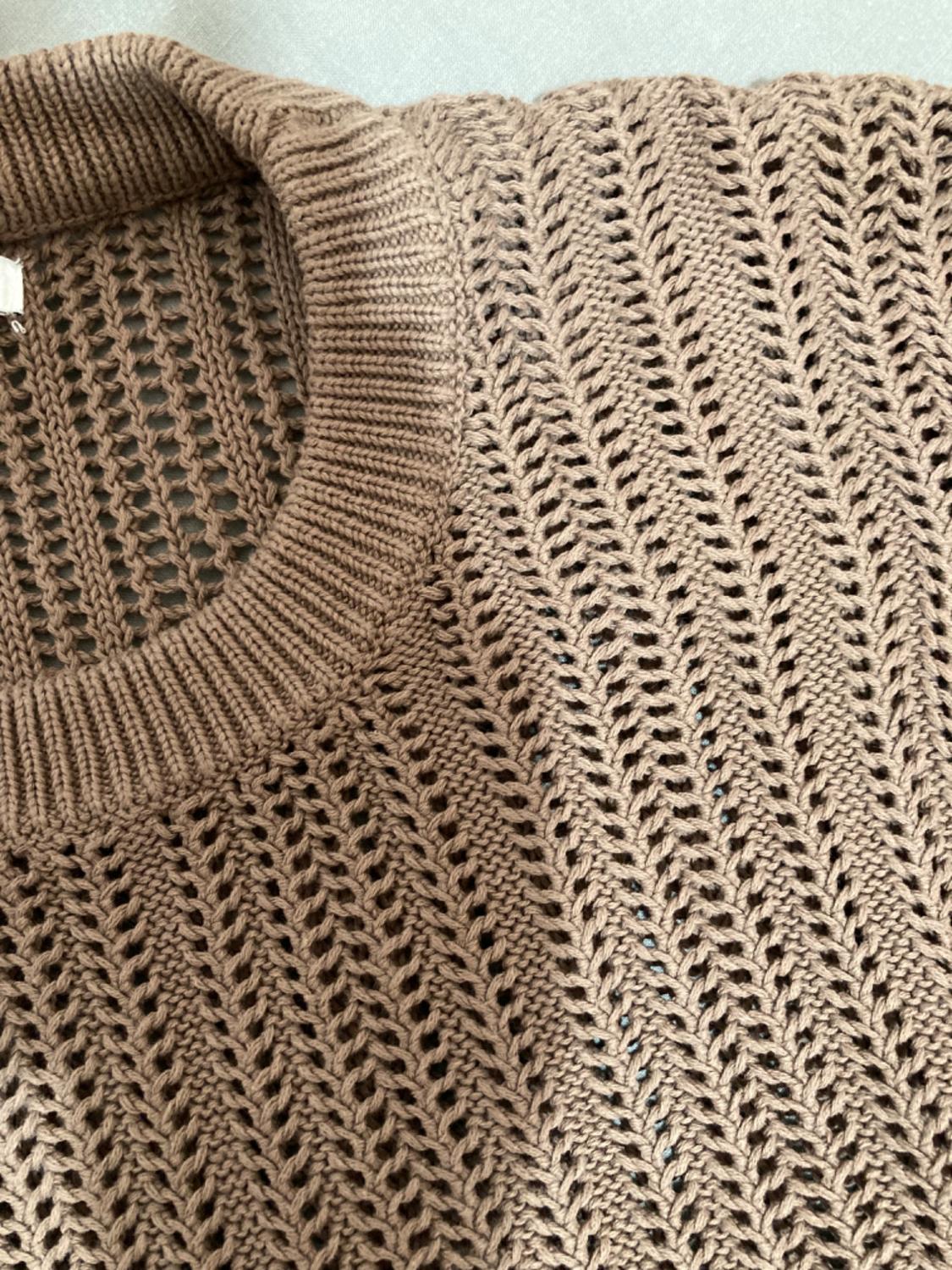 TEXTURED CROCHET SWEATER - Image 3