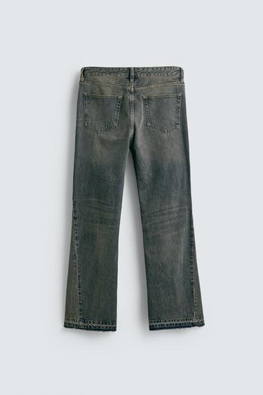 JEANS FLARE FIT - Blau / Grün von Zara