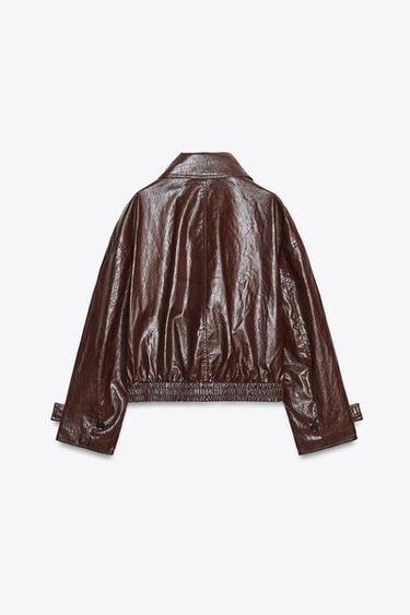 VESTE BRILLANTE ZW COLLECTION - Marron foncé de Zara - Image 10