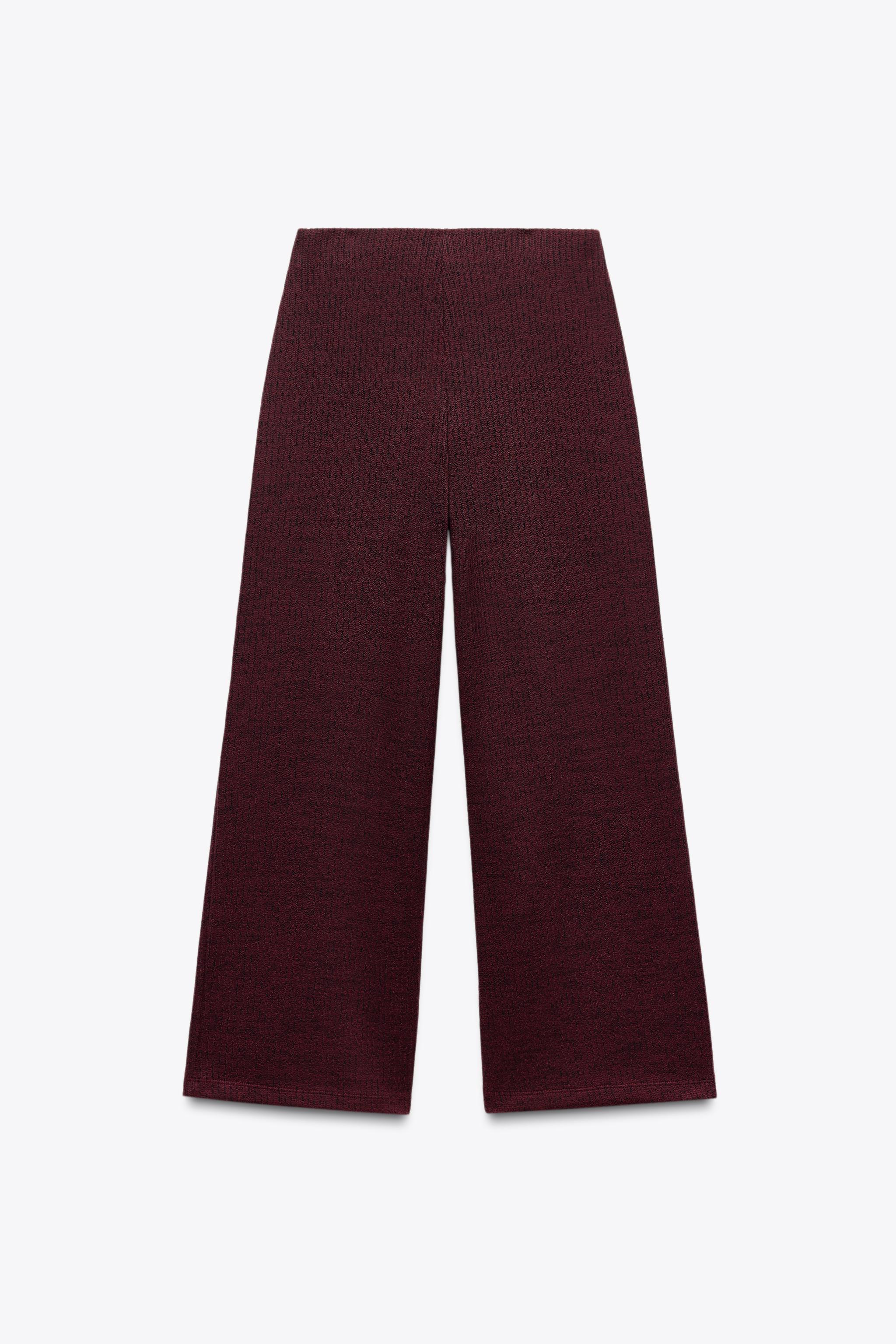 【ZARA】テクスチャー入り生地ワイドレッグパンツ5039/180/093 ZARA】テクスチャー入り生地ワイドレッグパンツ5039/180/093