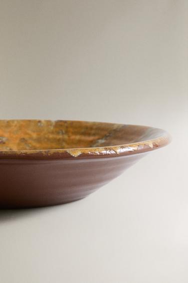 LARGE TERRACOTTA SERVING DISH - Mustard by Zara - Image 3