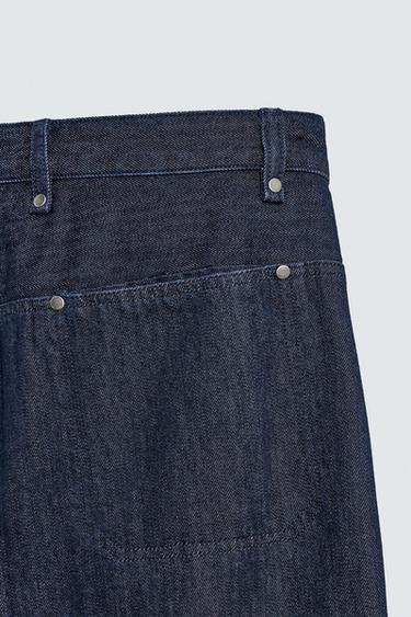 PANTALON CARGO À PASSANTS - Bleu indigo de Zara - Image 10