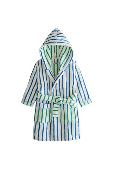 ACCAPPATOIO BAMBINI RIGHE DOUBLE-FACE - Blu di Zara
