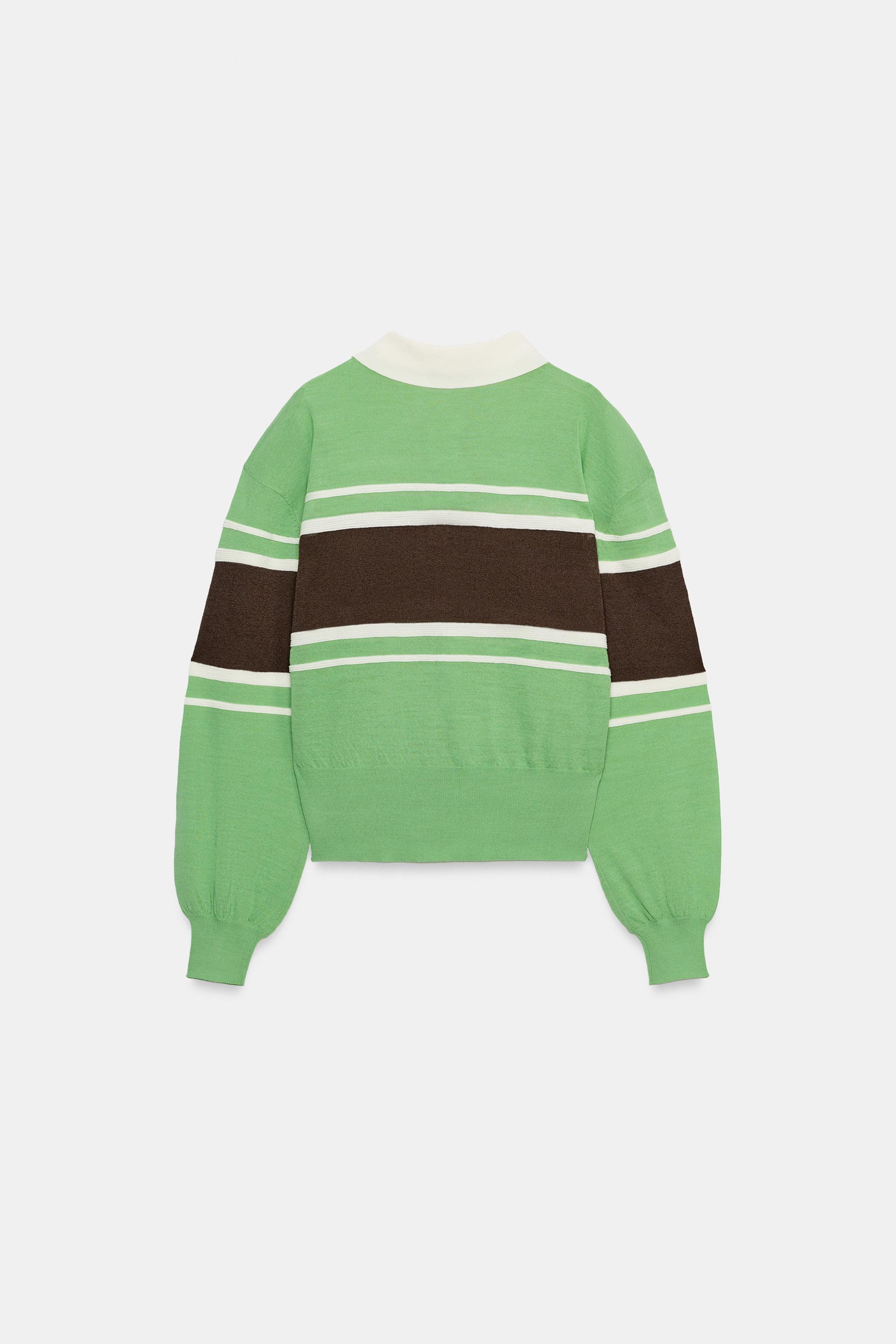 STRIPED KNIT POLO