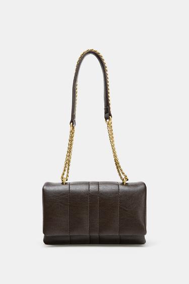 Zara MINI TEPITUD ÕLAKOTT - Šokolaad