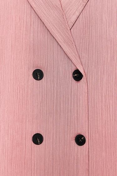 CREASED-EFFECT BLAZER - MARSALA by Zara - Image 6