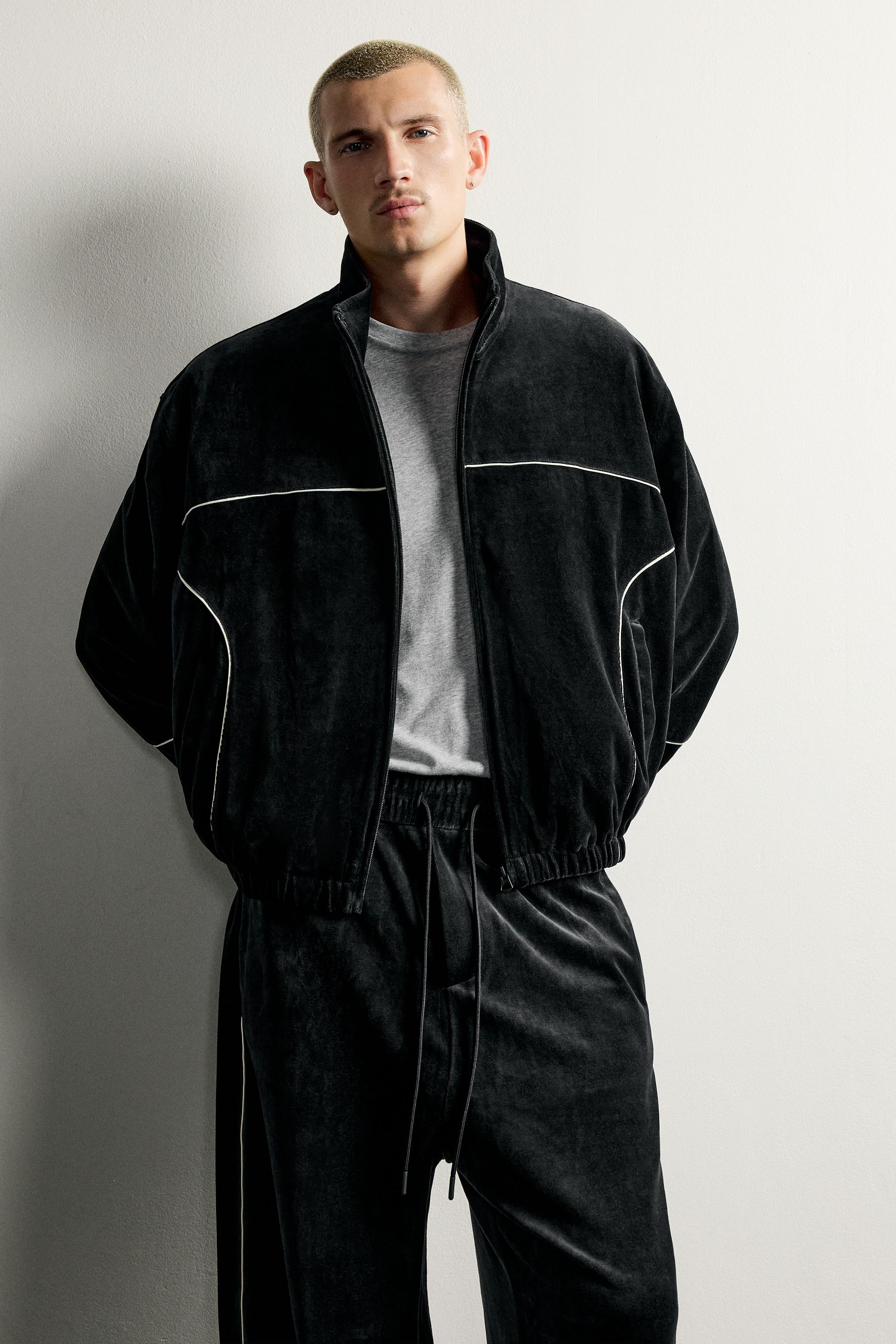 RETRO VELOUR TRACK JACKET