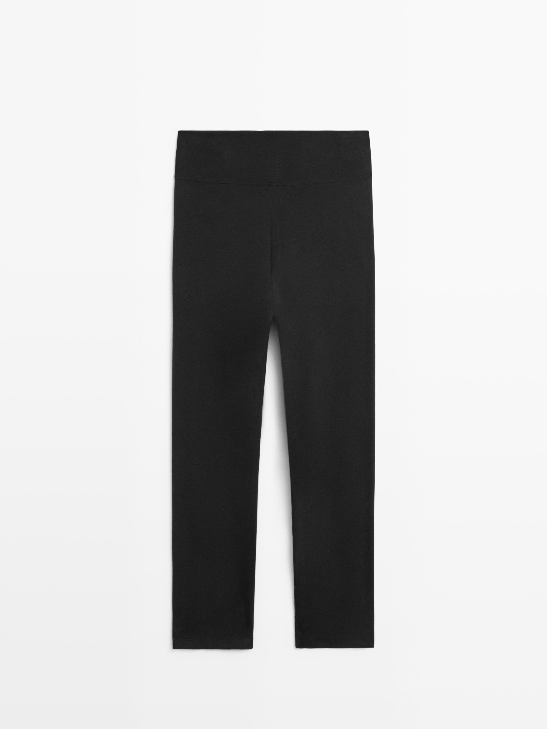 Silk blend leggings