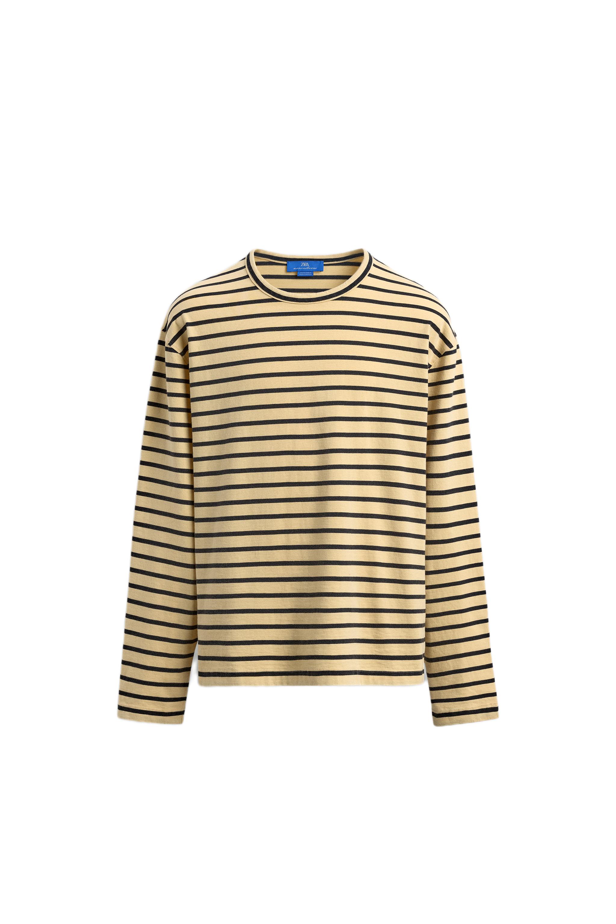 JAKARLI ÇİZGİLİ TİŞÖRT AARON LEVINE X ZARA