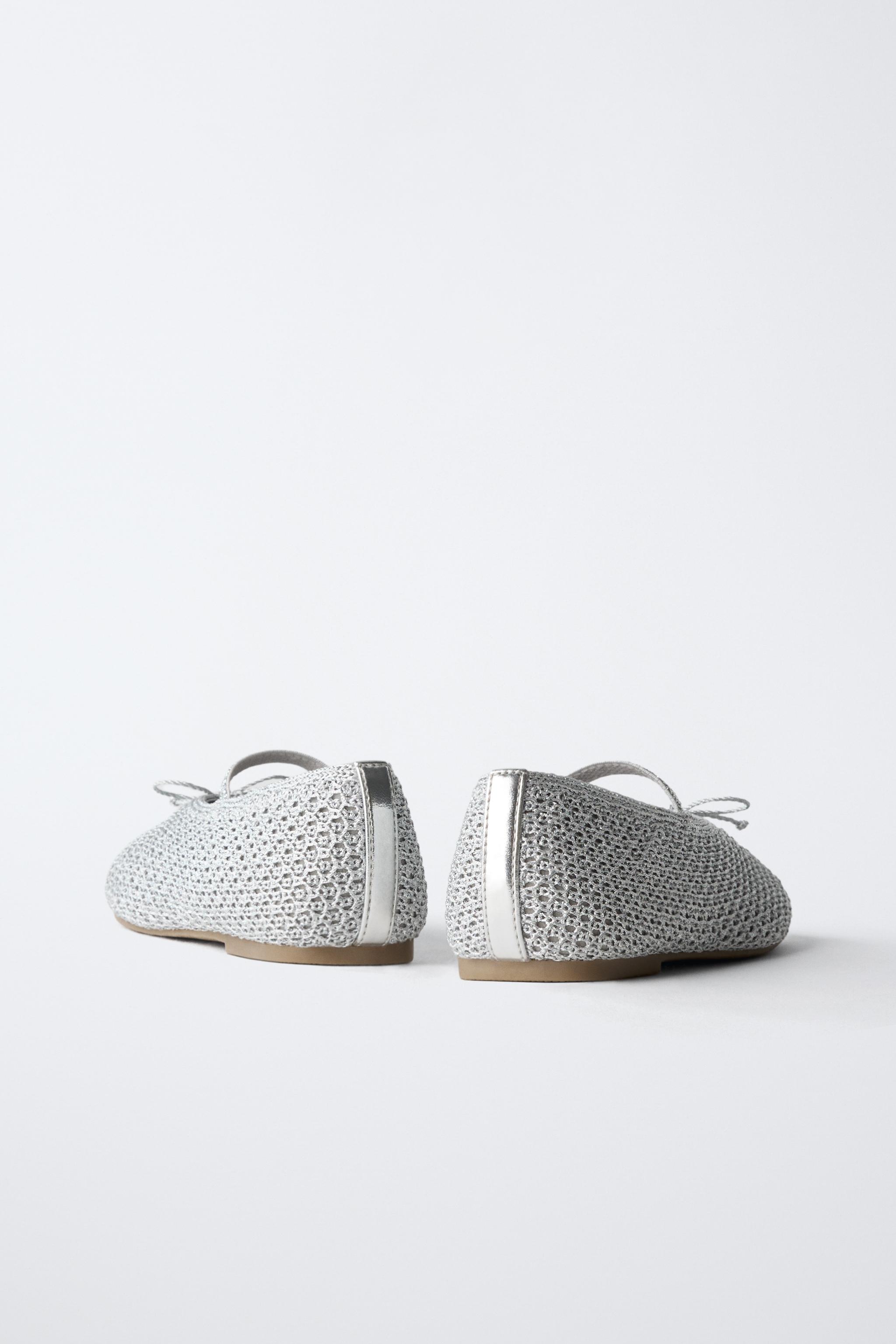 BALLERINES CROCHET MÉTALLISÉ