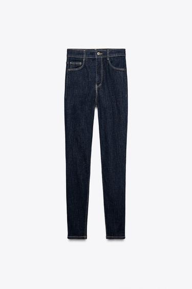TRF SCULPT HIGH-WAIST JEANS - Dark indigo by Zara