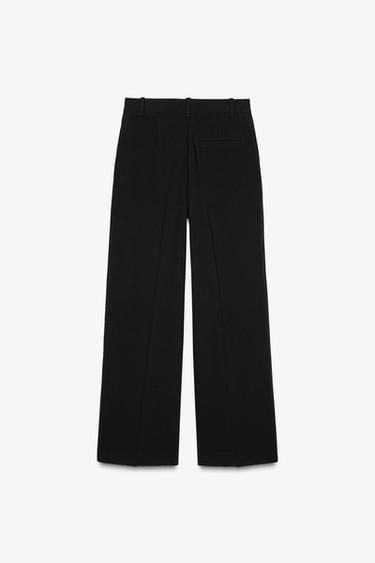 WEITE BUNDFALTENHOSE - Schwarz von Zara