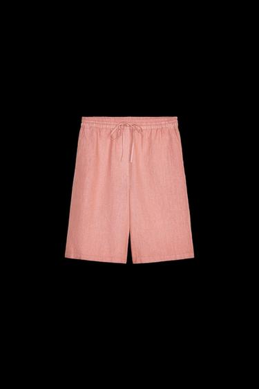 LANGE BERMUDASHORTS AUS 100 % LEINEN – ZW COLLECTION - Rosa von Zara - Bild 0