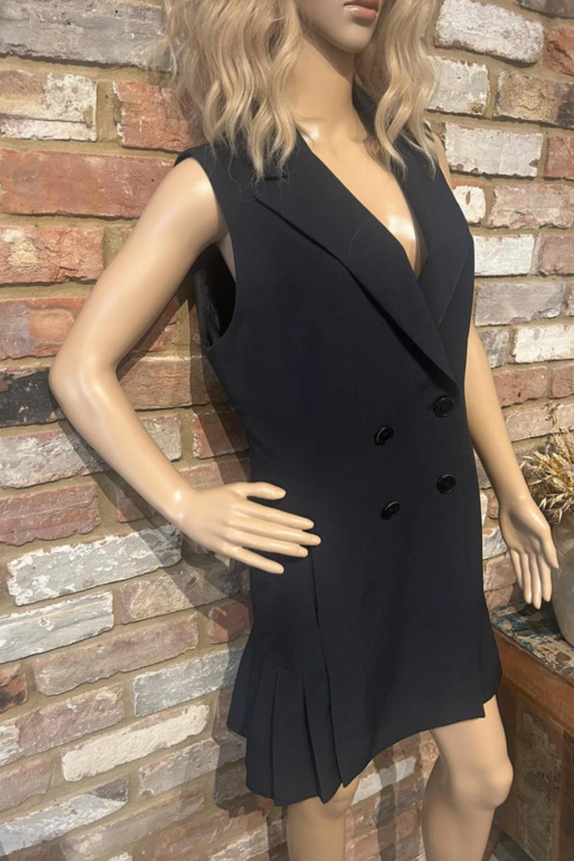 DOUBLE-BREASTED BOX PLEAT WAISTCOAT - Image 2
