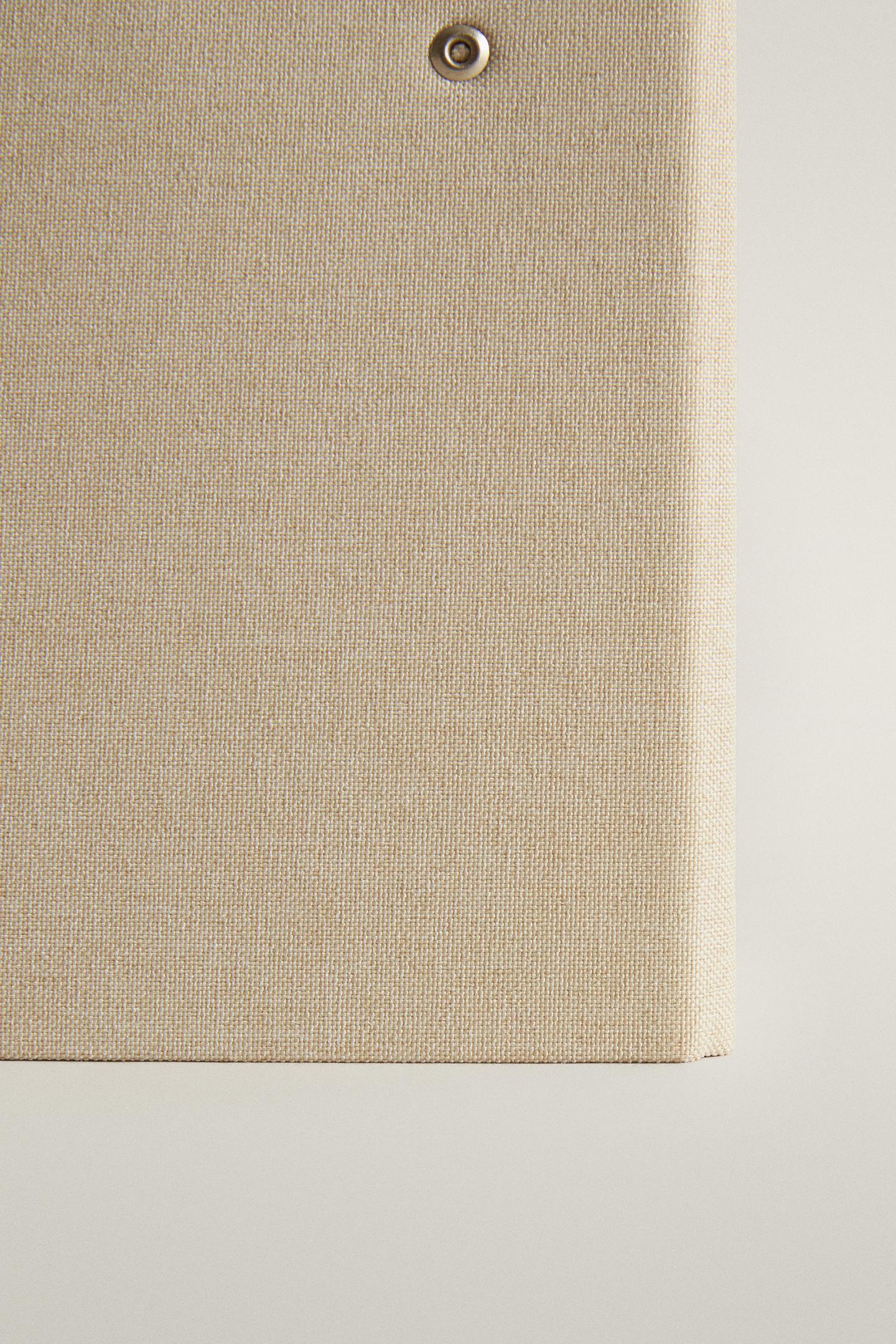 Мужские украшения Zara Linen Ring Binder, цвет: Экрю — фото 4