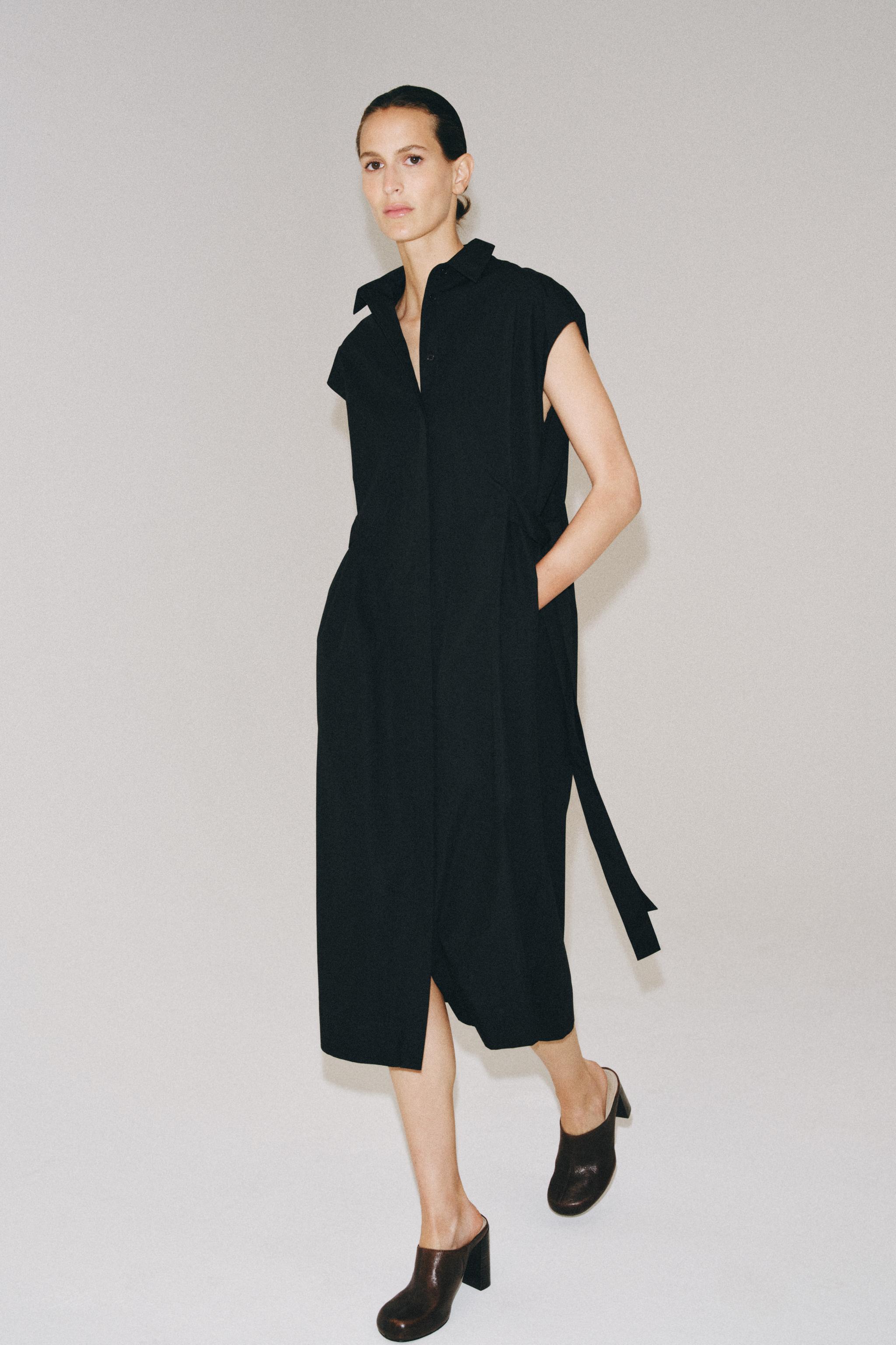 TIED SHIRT DRESS ZW COLLECTION