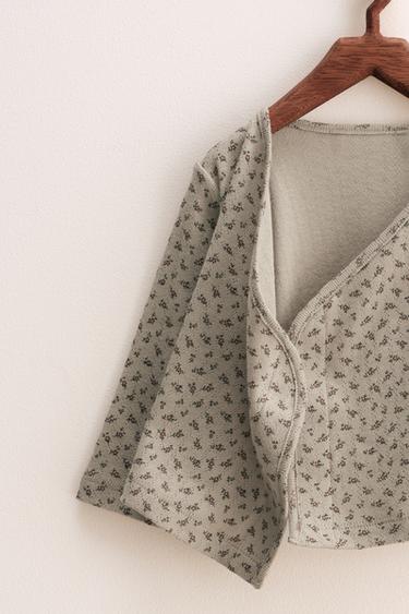 ZARA TIMELESS - T-SHIRT KIMONO POINTELLE - Multicolore de Zara - Image 2