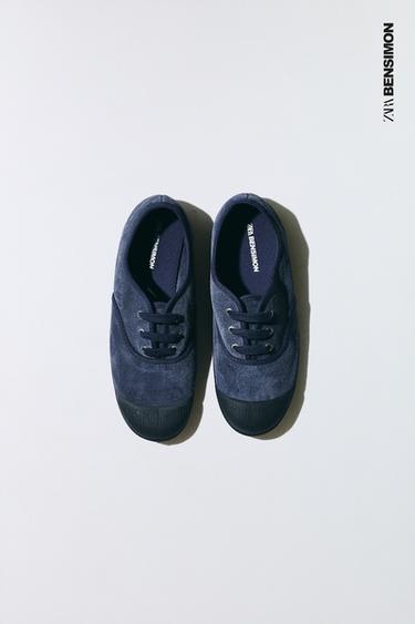 LEDER-SNEAKER BENSIMON ® X ZARA - Blau von Zara