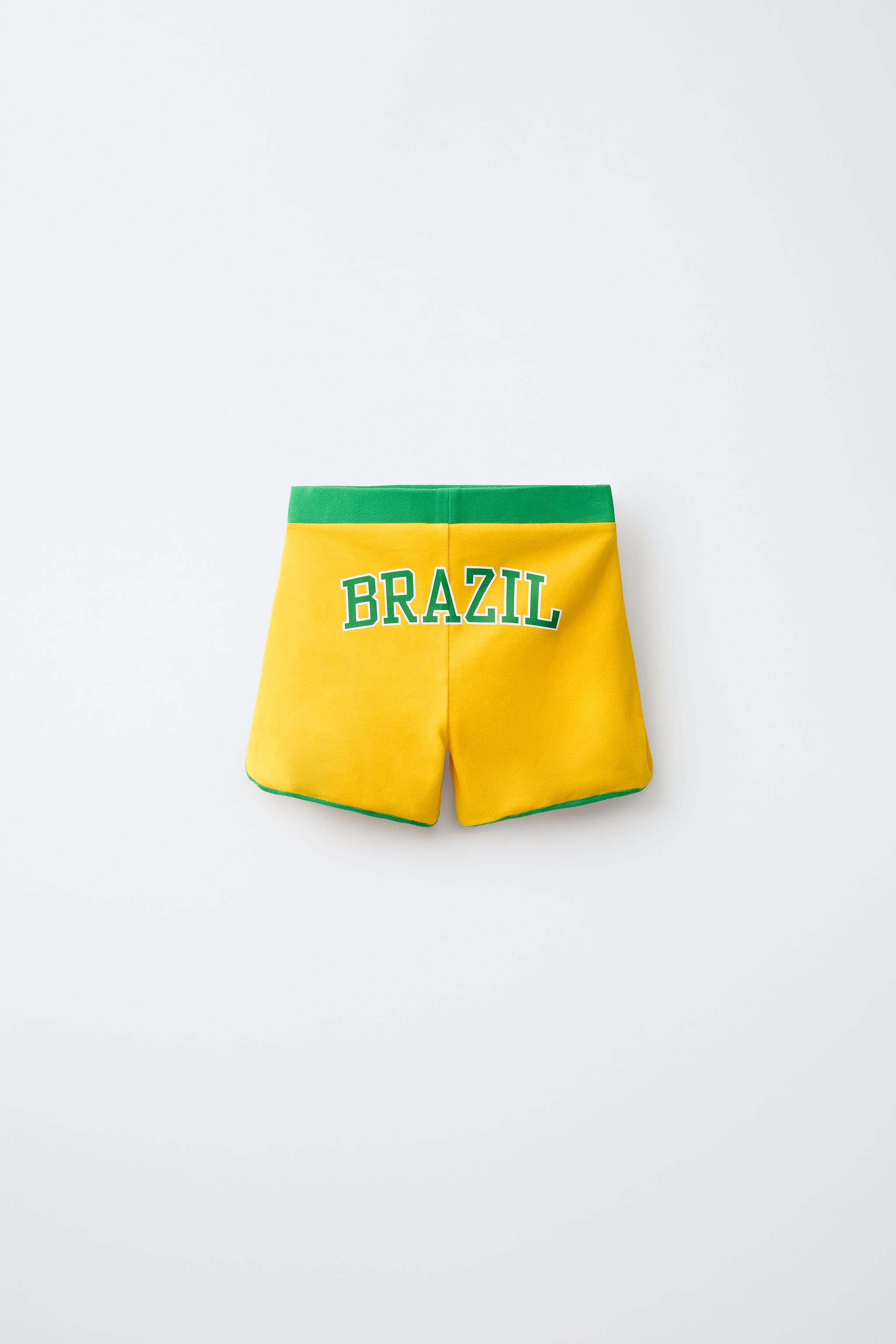 PANTALONI LEGGING SCURȚI BRASIL - Galben | ZARA România