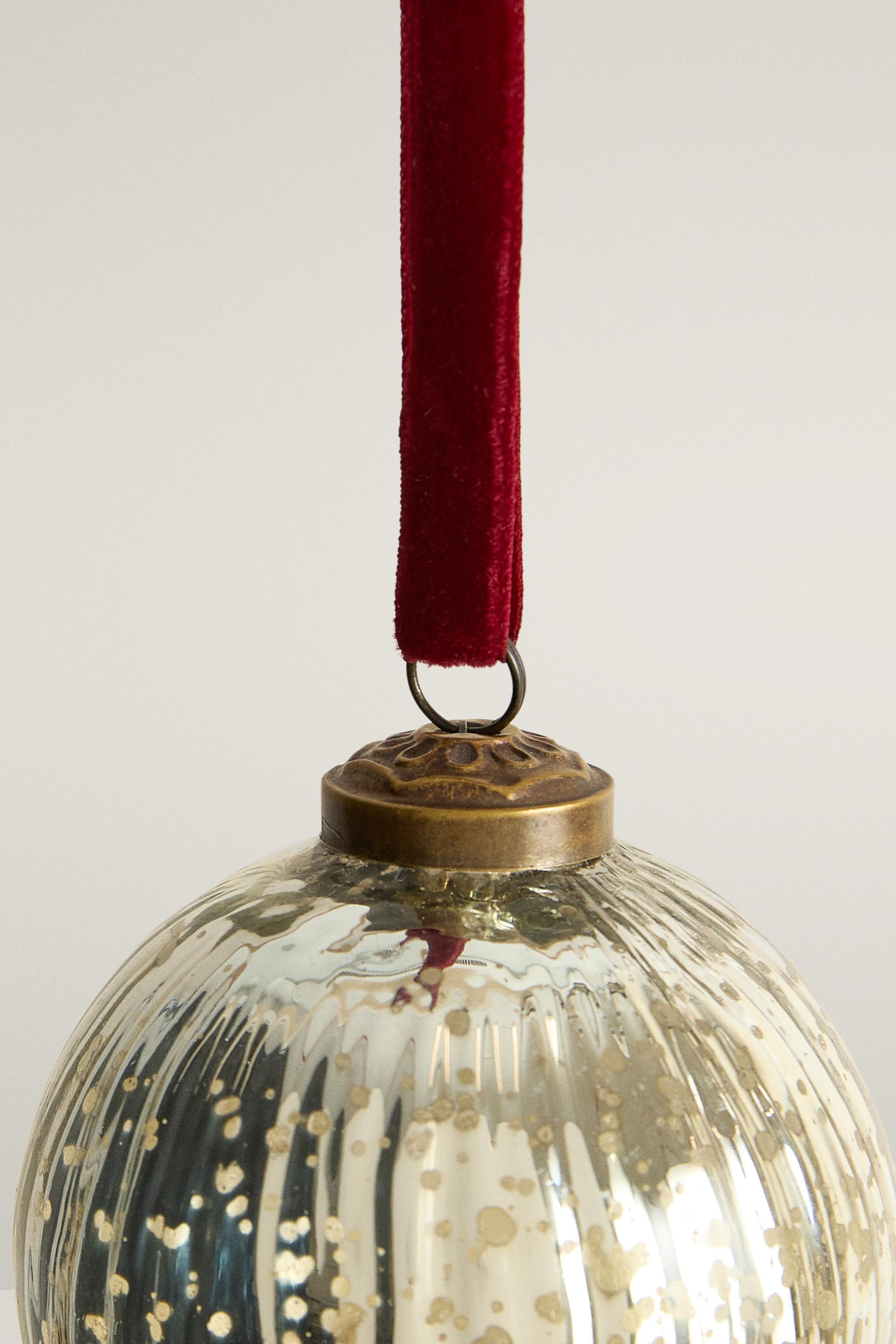 STRIPED LED CHRISTMAS BAUBLE DECORATION