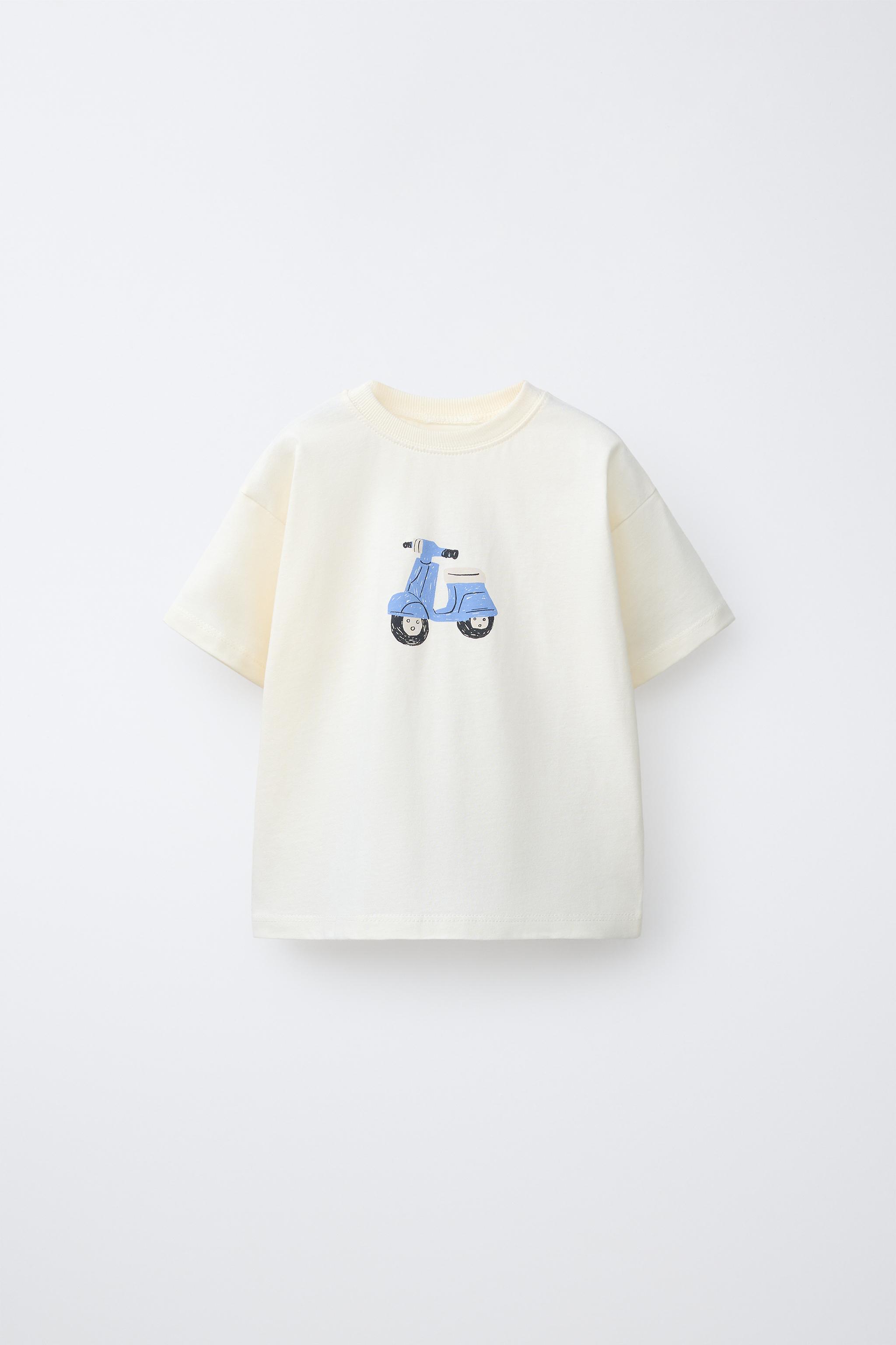 T-SHIRT IMPRIMÉ MOTO