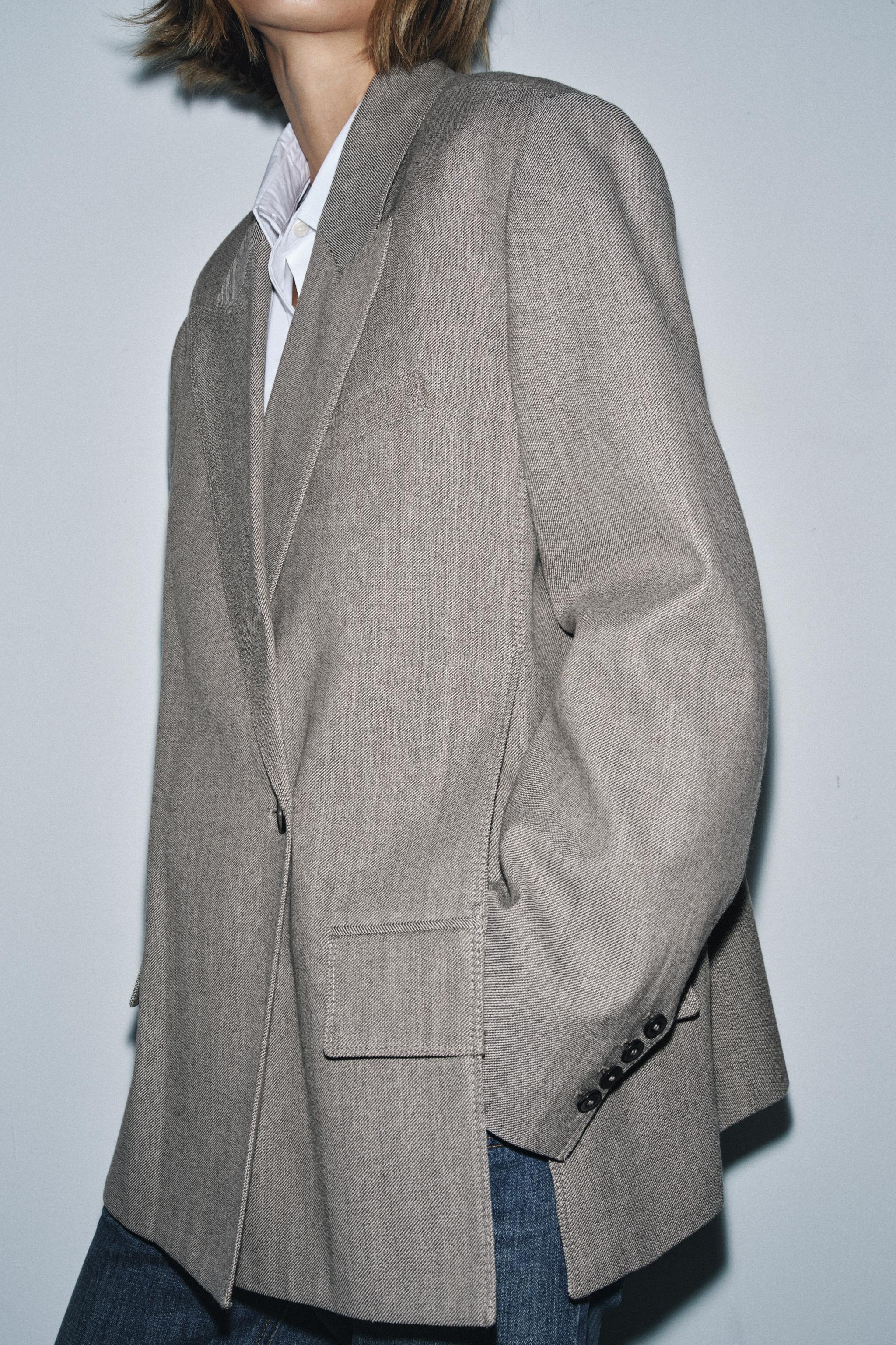 新品未使用 ZARA ダブルブレストブレザー ストレートレッグパンツ セット 新品未使用 ZARA ダブルブレストブレザー ストレートレッグ
