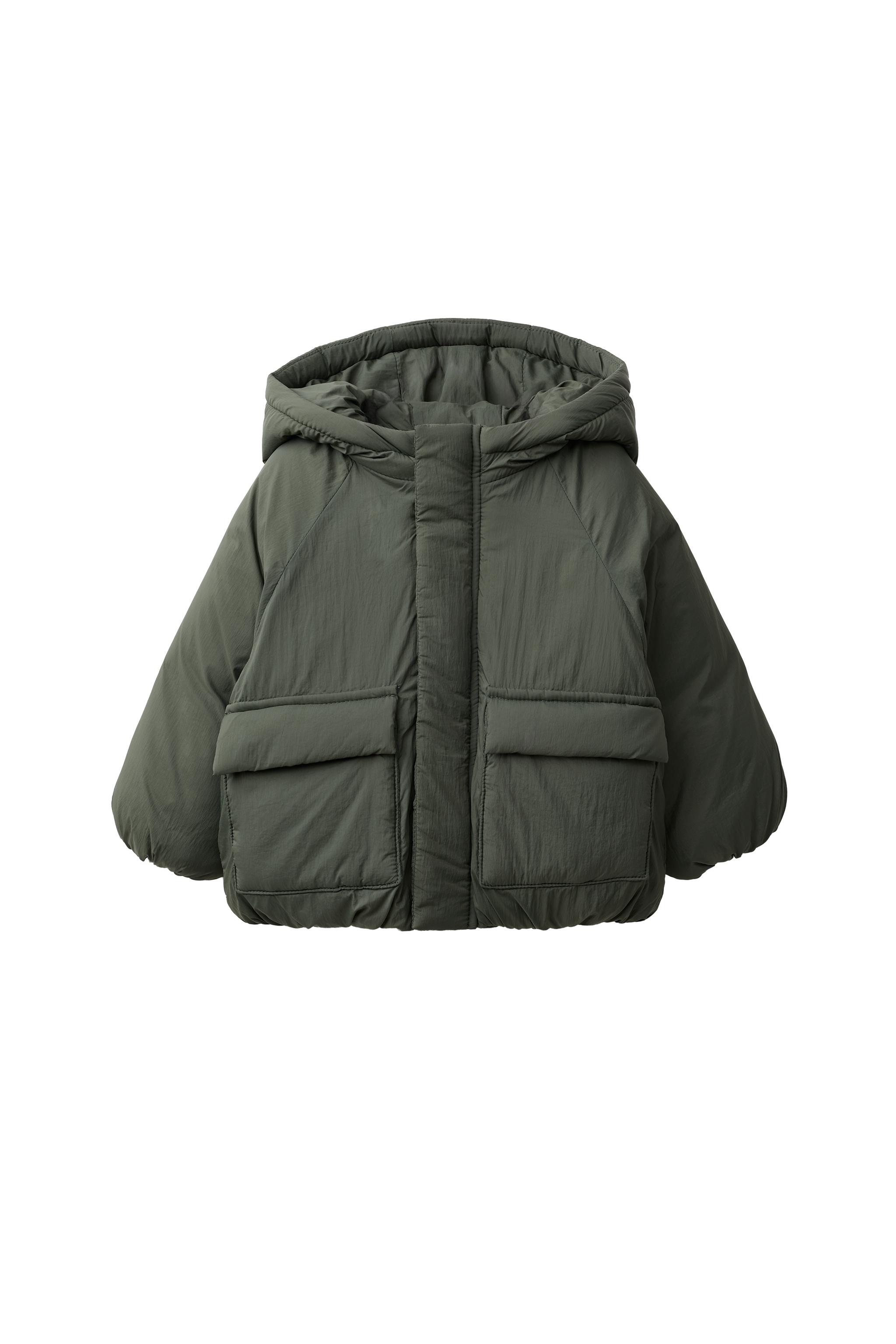 ナイロン 撥水加工入りジャケット - ダークグリーン | ZARA Japan / 日本
