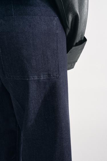 ZW COLLECTION WIDE-LEG HIGH-WAIST JEANS - Blue by Zara - Image 3