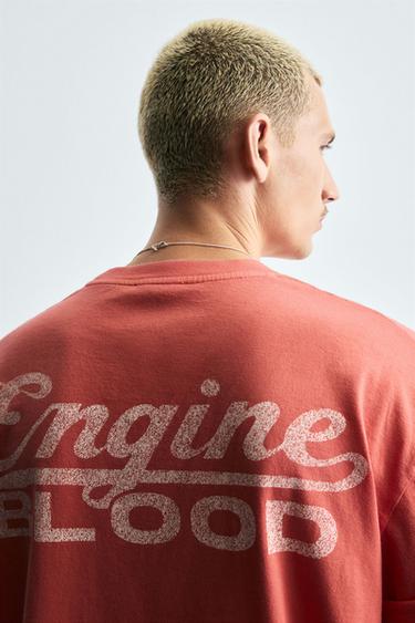 MOTOR GRAPHICS T-SHIRT - Reddish by Zara - Image 5