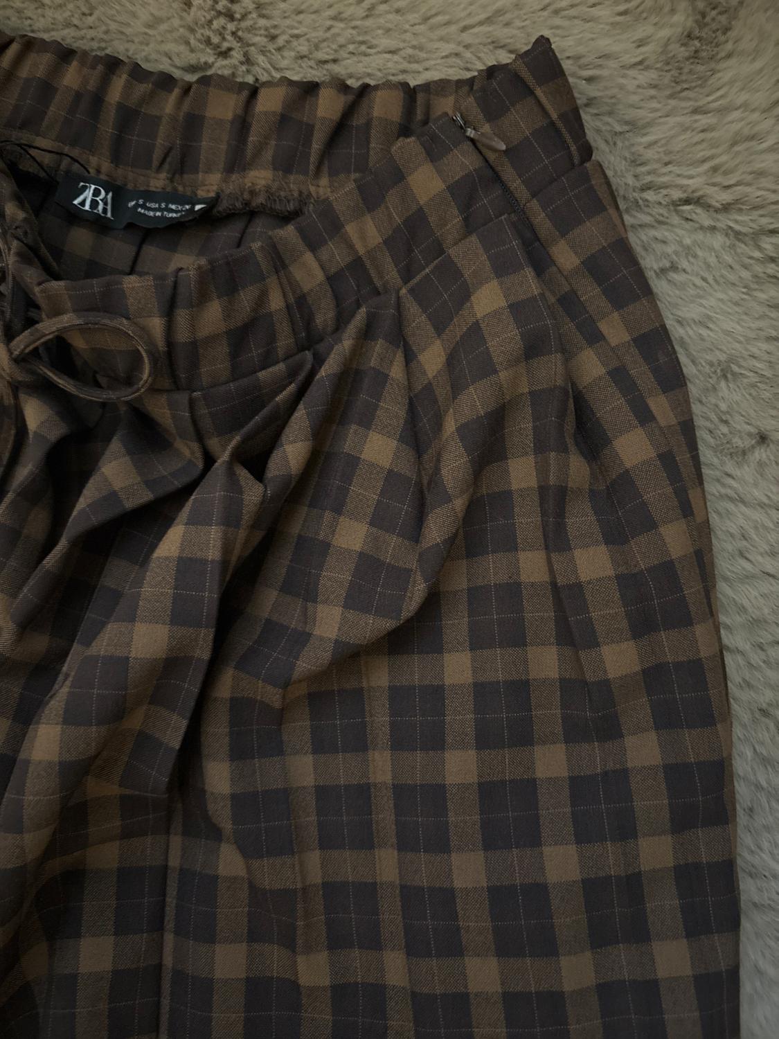 CHECK PLEATED MINI SKIRT - Image 4