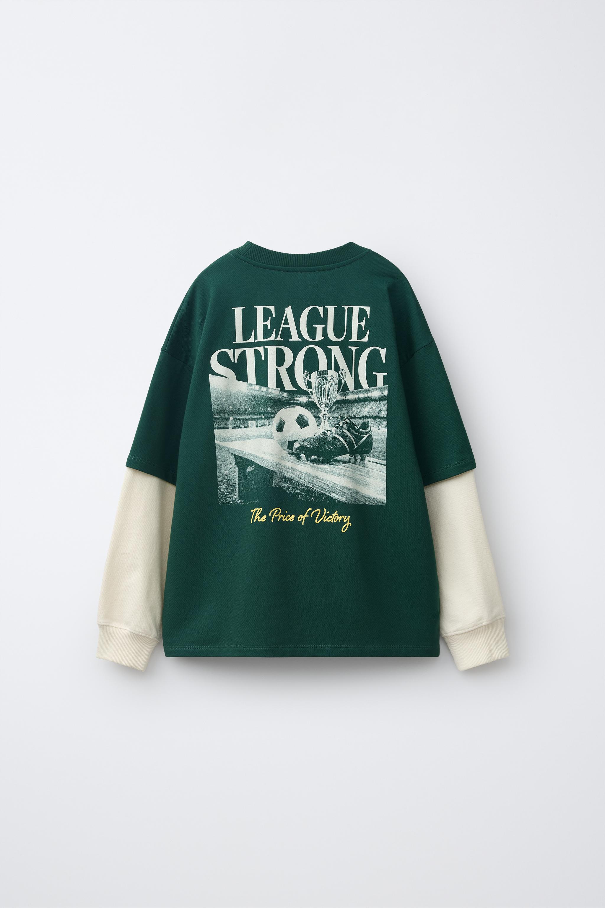 DOUBLE SLEEVE SWEATSHIRT - GREEN | ZARA South Africa