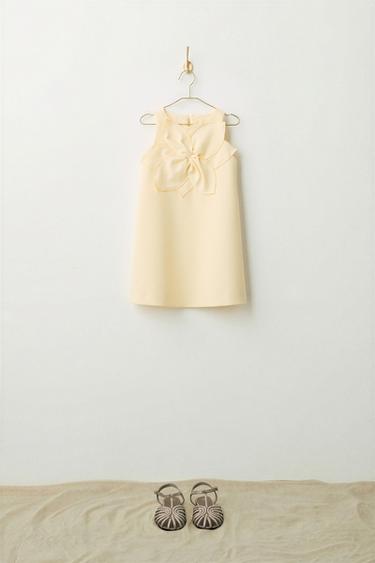 FLORAL DRESS - Pastel yellow by Zara