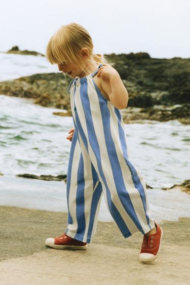 STRIPED HÔTEL MAGIQUE © X ZARA LONG JUMPSUIT - Mid-blue by Zara
