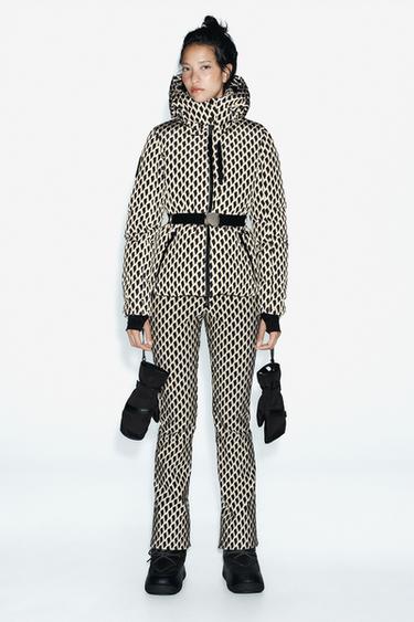 WATER RESISTANT DONSJACK MET WIND PROTECTION RECCO®-TECHNOLOGIE SKI COLLECTION - Print van Zara