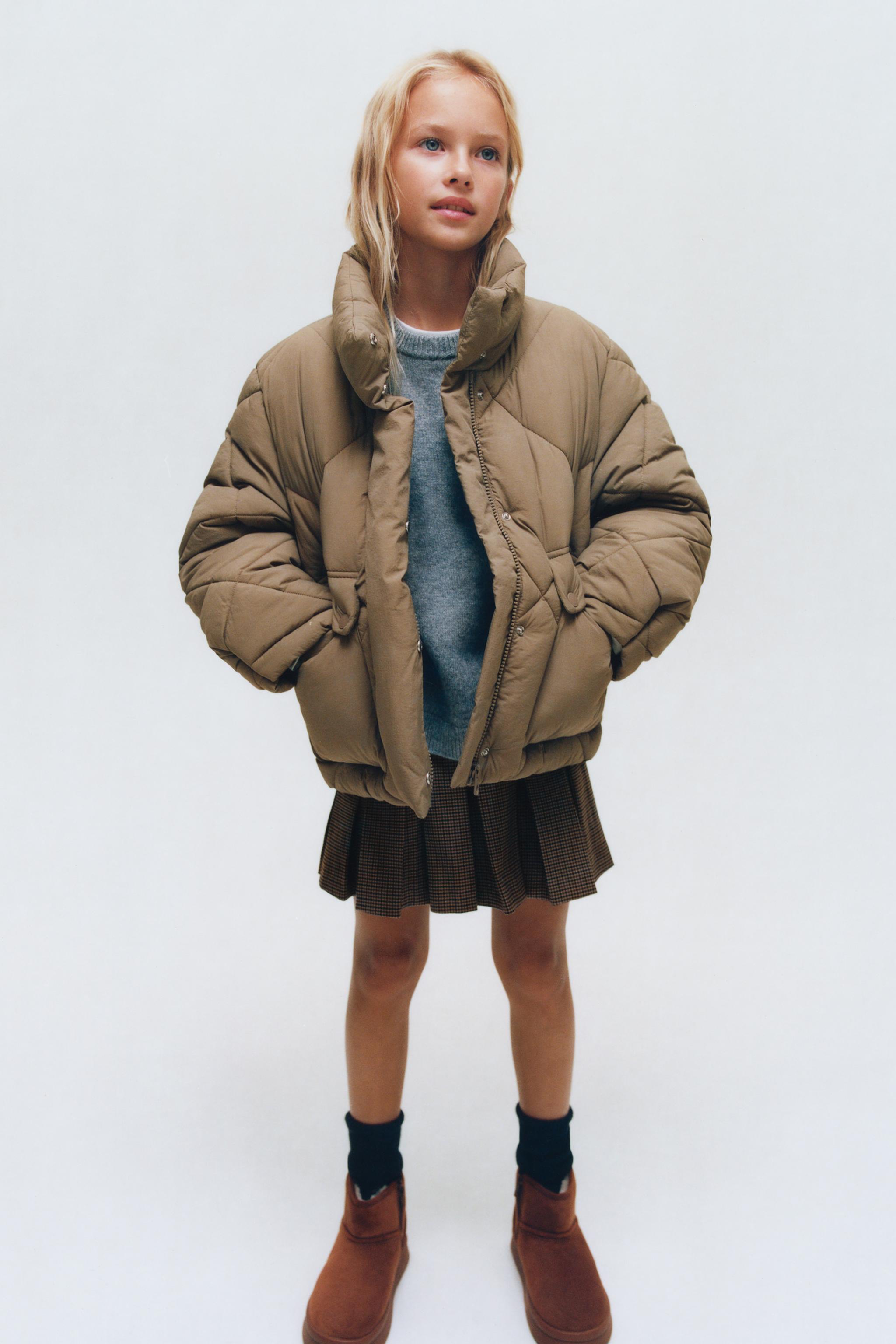 Zara Oversized Puffer Jacket  Beige puffer jacket, Oversized puffer  jacket, Beige puffer