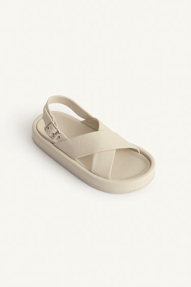 LTHR CRSSVR SNDLS - Blanc de Zara - Image 4