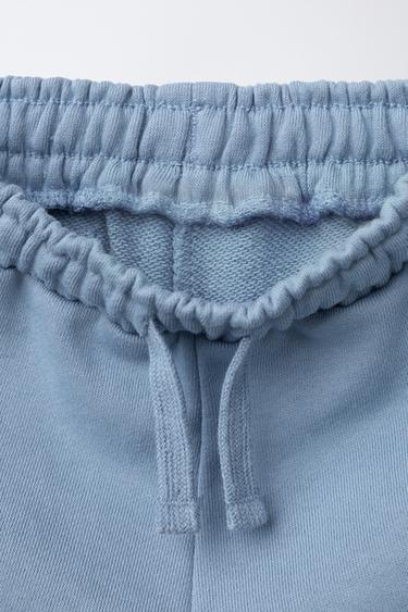 ENSEMBLE JOGGING T-SHIRT ET BERMUDA À ÉTIQUETTE - Bleu clair de Zara - Image 3