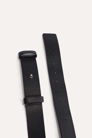 CEINTURE EN CUIR UNIE 50E ANNIVERSAIRE - Noir de Zara - Image 3