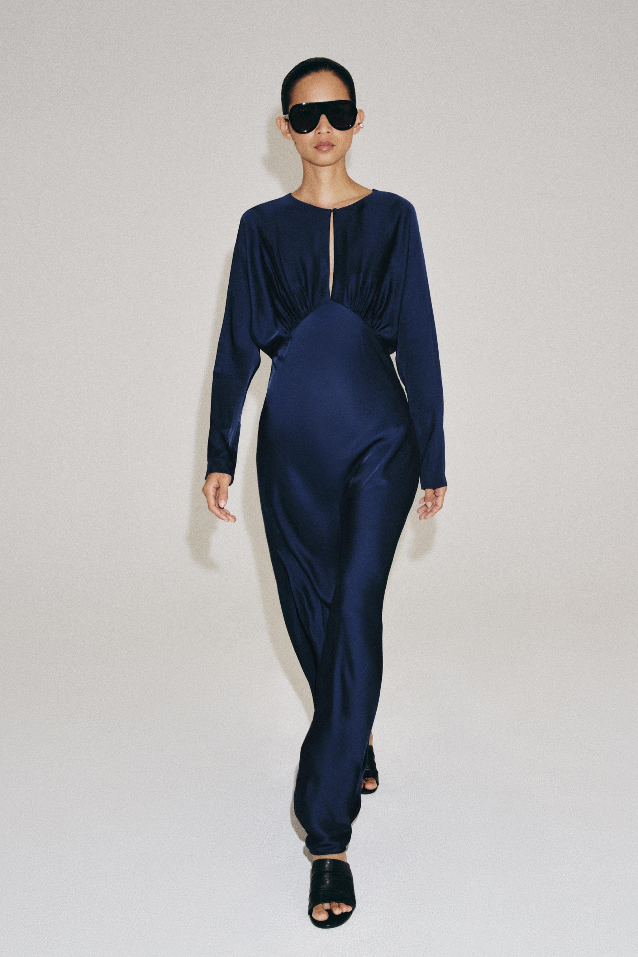 ZW COLLECTION SATIN EFFECT MAXI DRESS