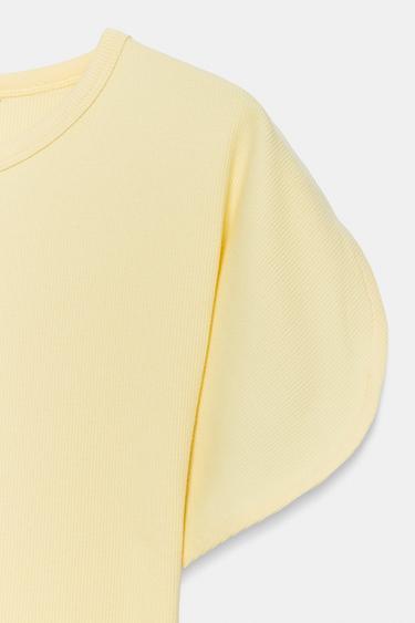 T-SHIRT À MANCHES BOUFFANTES - Jaune de Zara - Image 8