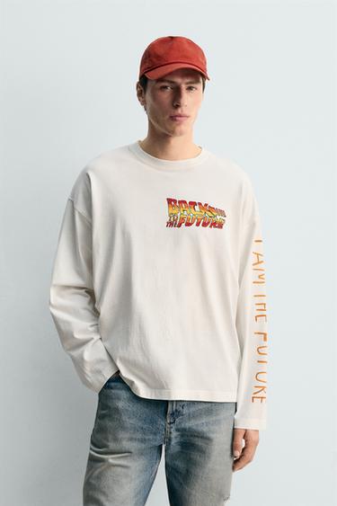 T-SHIRT WITH BACK TO THE FUTURE© X DYLAN´S T-SHIRT CLUB X ZARA ILLUSTRATION - white by Zara