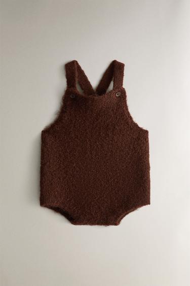 Zara BABY ALPACA DUNGAREES - Chocolate brown - Image 0
