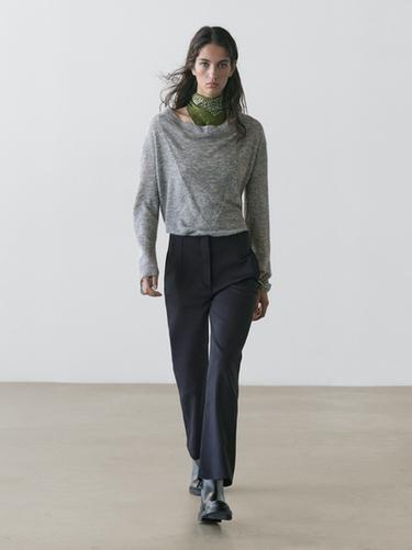 Pantalon technique coton - Bleu marine de Zara