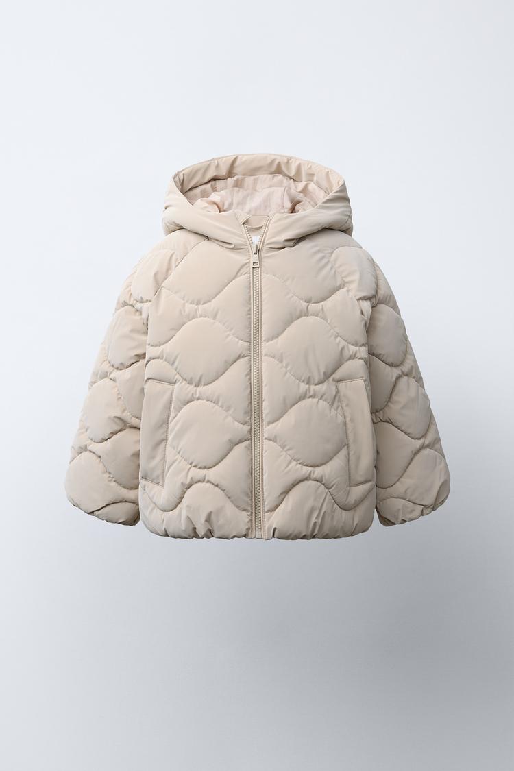 RUBBERISED PUFFER JACKET Sand ZARA United Kingdom