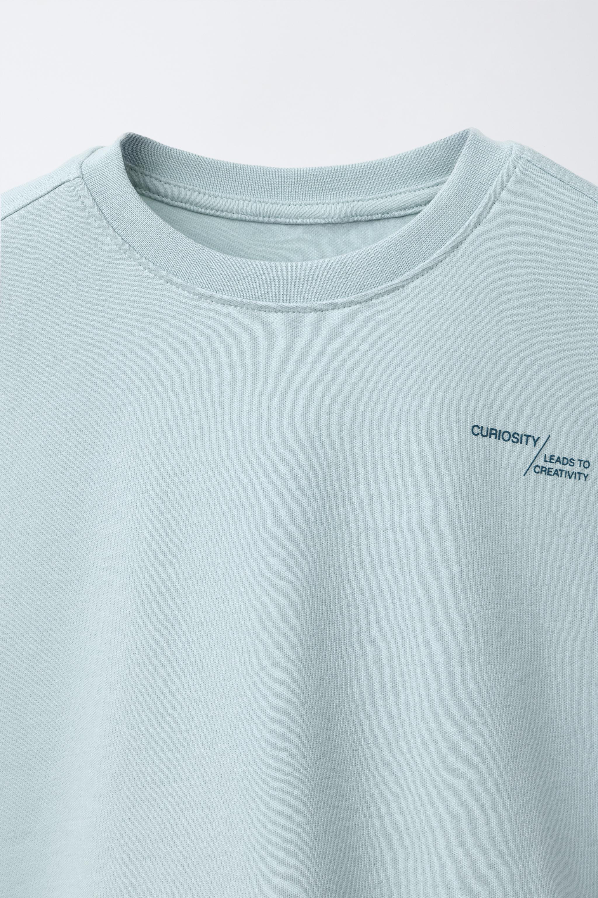 T-SHIRT EN INTERLOCK À INSCRIPTIONS