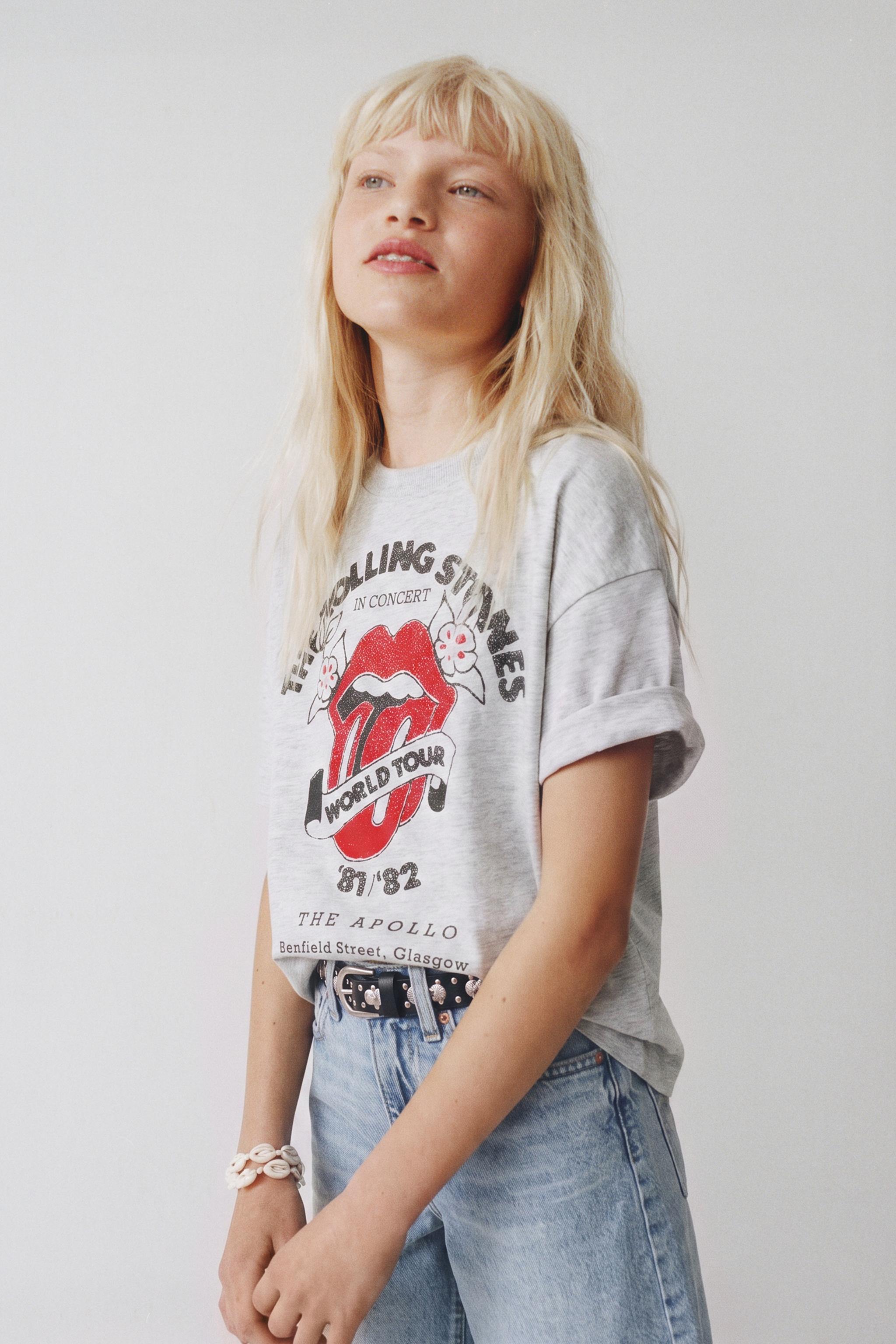 ROLLING STONES © T-SHIRT — Gray marl