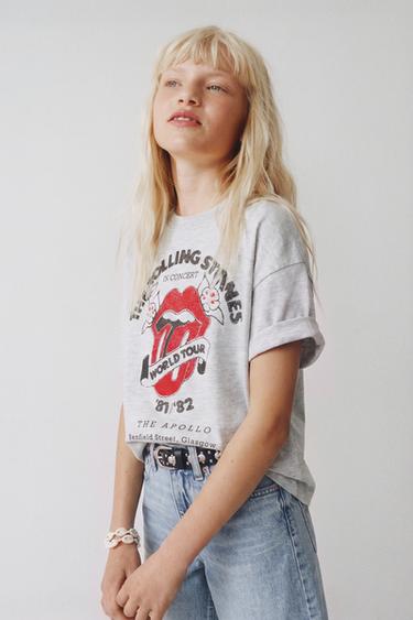 Zara ROLLING STONES © T-SHIRT - Gray marl
