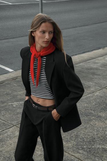 OVERSIZE DOUBLE-BREASTED BLAZER - Black by Zara