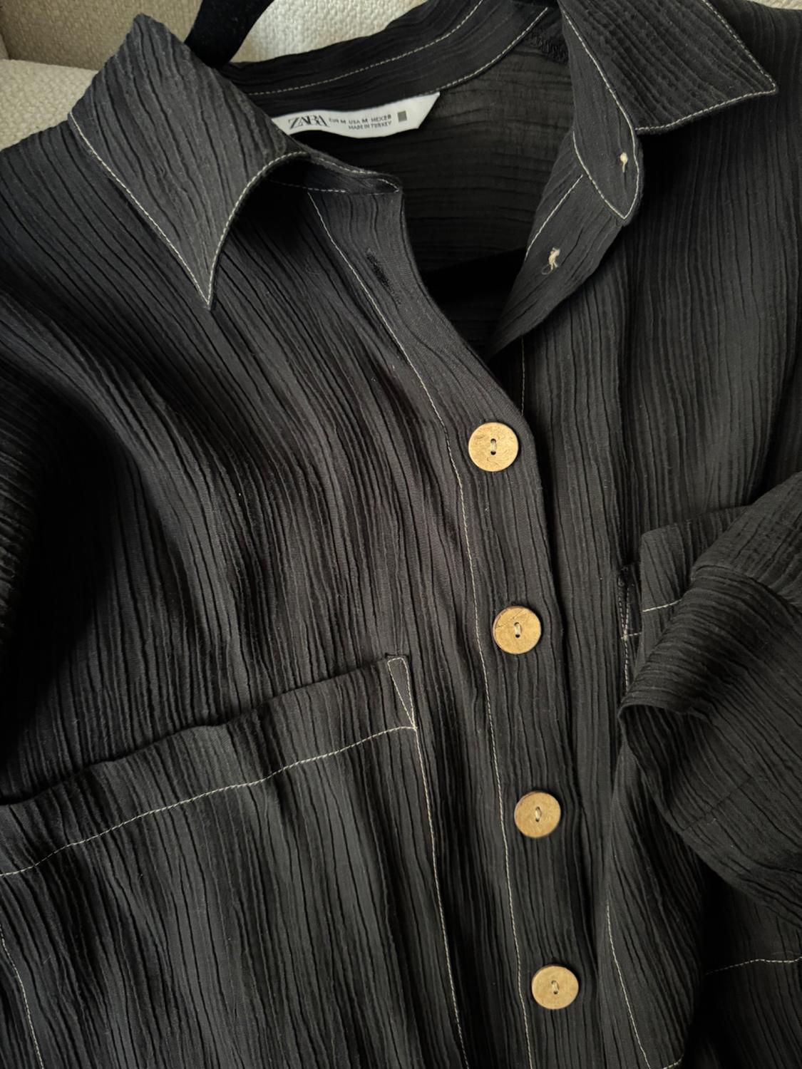 OVERSIZED SHIRT WITH TOPSTITCHING - Image 4