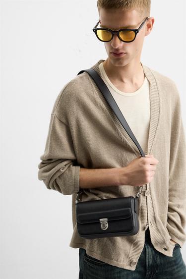 TEXTURE CROSSBODY BAG - Black by Zara - Image 0